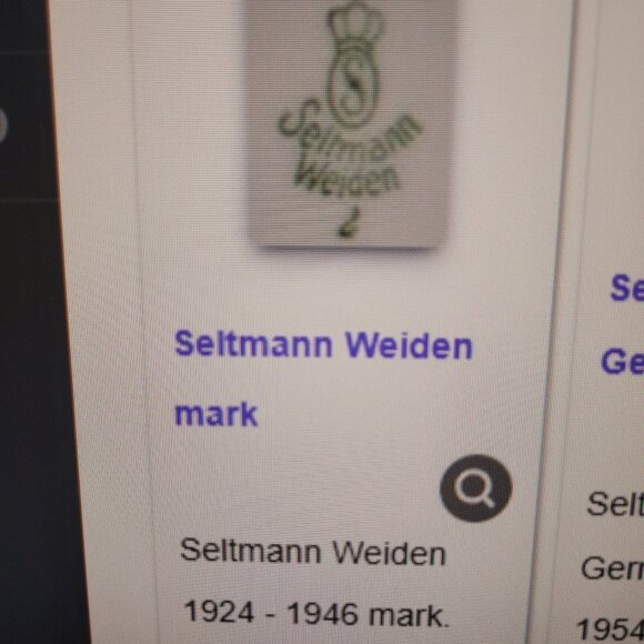 Seltmann Weiden Cup Saucer Plate Set 1924-1946 Mark - Picture 14 of 15